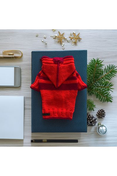Lady Fify Orange Fuchsia Love Cardigan for Cat Dog