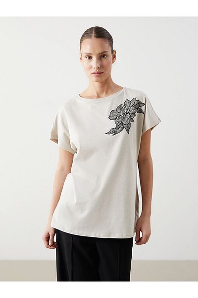 LC Waikiki Crew Neck Floral Women's T-Shirt