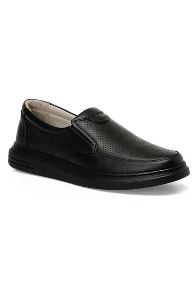 Polaris 104227   Men's 40/45 Genuine Leather Laser Laceless Daily Comfort Shoes