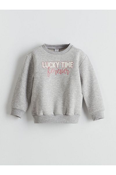 LC Waikiki Bear Teddy Printed Girl's Thick Sweatshirt 2 Pack