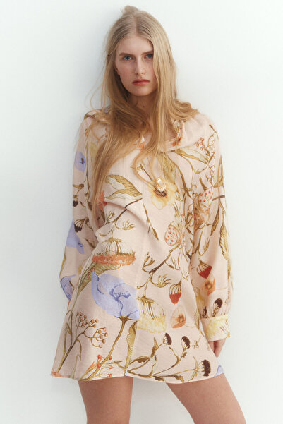 H&M Kuşaklı Tunik Elbise