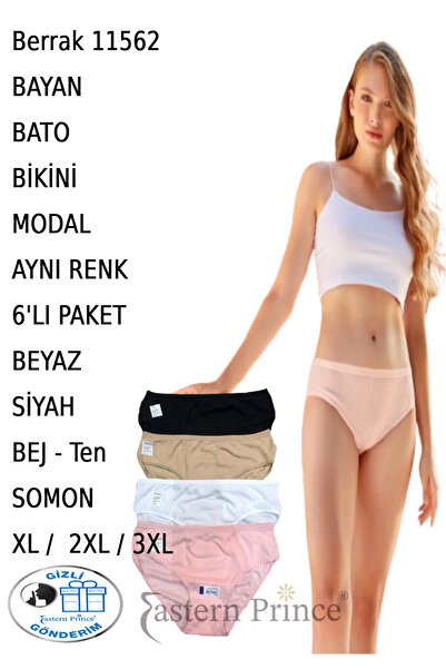 Berrak 11562 Women's Bato Bikini Panties Modal 6 Pieces