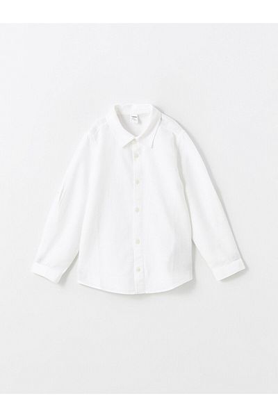 LC Waikiki Long Sleeve Basic Boy's Shirt