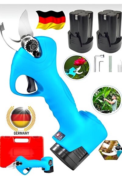 DYNAMİC MAX ALMAN 2090Rpm Armut Çift Batarya ŞARJLI DAL AĞAÇ BUDAMA BAĞ MAKAS...