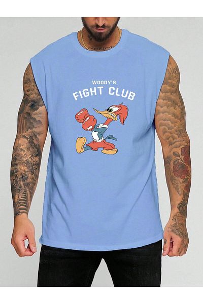BENROMA 1 προϊόν για αγορές 6 και άνω Δώρο Fight Club εμπριμέ αμάνικο μπλουζάκι
