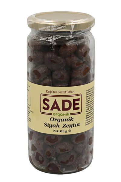 Sade Organik Siyah Zeytin 310 GR