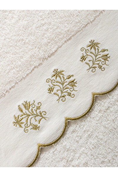 LC Waikiki Бавовняна рушник для обличчя з квітковим вишиванням 50x80 см