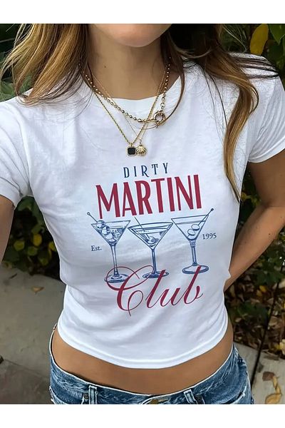 Gofeel Μπλούζα με στάμπα με λουράκι Boy Dirty Martini