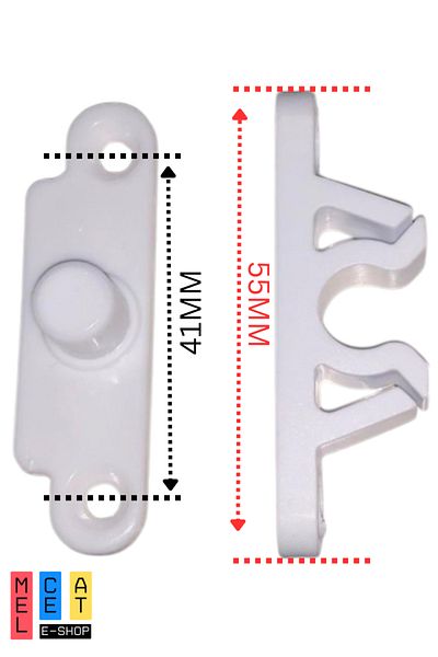Melceat White Fly Screen Snap Set |   Window & Door Fly Screen Lock |   3.9X19 Self Tapping Screw