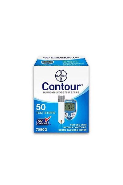 CONTOUR شرائط جهاز سكر كونتور علبة 50 حبة