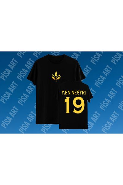 Pisa Art Youssef En Nesyri 19 Μπλουζάκι ποδοσφαίρου Unisex Fan Special Design