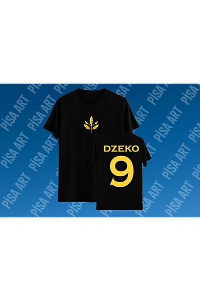 Pisa Art Edin Dzeko 9 Μπλουζάκι ποδοσφαίρου Unisex Fan Special Design
