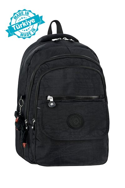 Niss Store Unisex Monkey Gift Αδιάβροχο Crinkle καθημερινό σακίδιο πλάτης και σχολική τσάντα