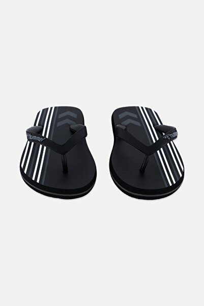 hummel Men Brand Logo Flip Flop Slippers, Black