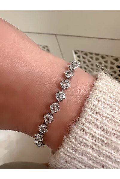 ECEMSEL سوار من الفولاذ المرصع بالأحجار