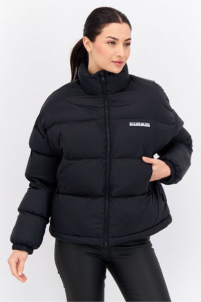 Napapijri Women Quilted Puffer Jacket, Black
