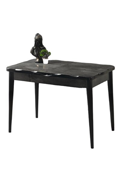 Viento Mobilya Kelebek Kütük Irony Desen Highgloss Açılır 120X70 Masa (Açılım...