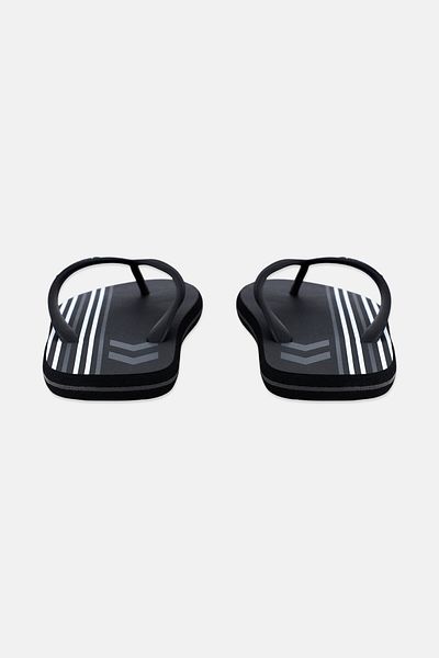 hummel Men Brand Logo Flip Flop Slippers, Black