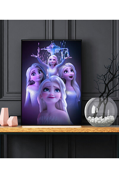 Sticksy Elsa Anna Çizgi Film Poster Çerçevesiz duvar Posteri