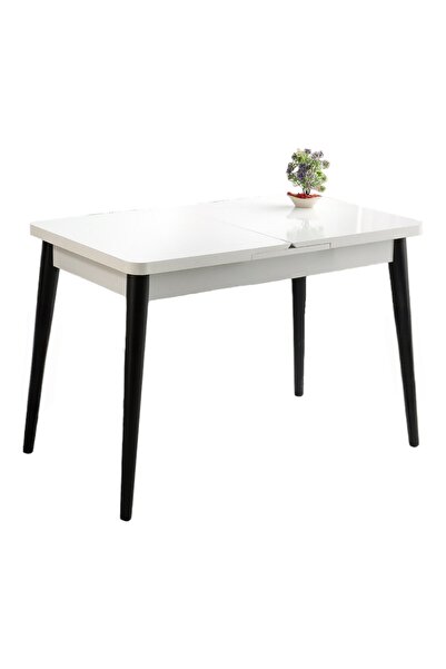 Viento Mobilya Milano Kelebek Beyaz Renk Açılır 120X70 Masa (Açılımış Ölçüsü 150X70)