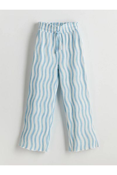 LC Waikiki LCW Παιδικό Μπλε Ελαστικό Κοριτσίστικο Φούτερ