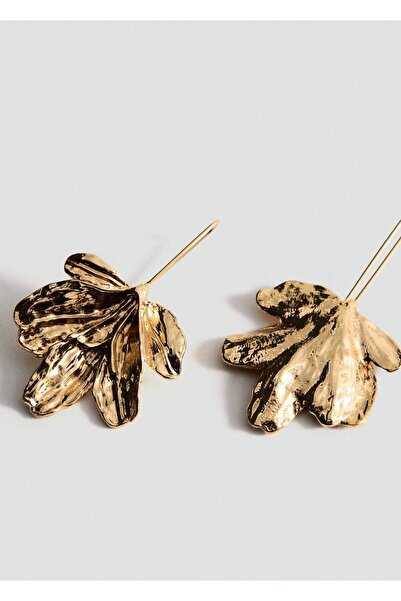 MANGO Woman Çiçek sallantılı küpe