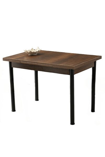 Viento Mobilya Smart Barok Ceviz Desen Yanlardan Açılır 110X70 Metal Ayak Mas...