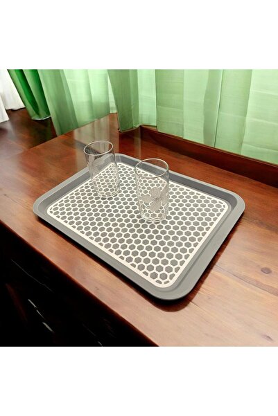 Loremp Tepsi, Kaydırmaz Dikdörtgen Tepsi Büyük  Boy  32 x 44 cm