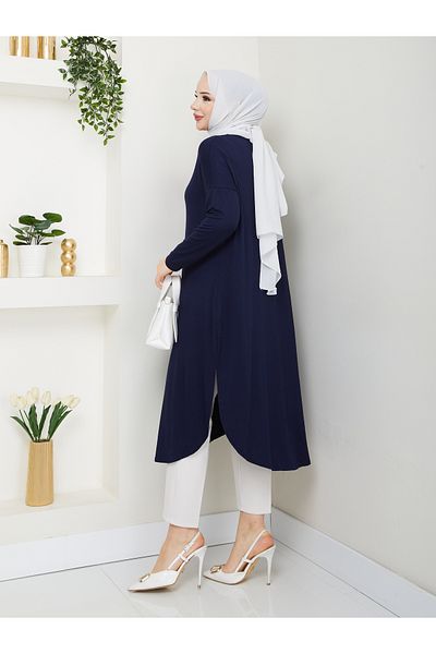 MODAMÜNASİP Wonderful Combed Oval Tunic