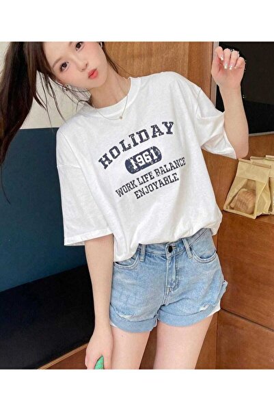 KOZİA OUTDOORS ΜΑΛΚΟΤΣΜΠΕΪ ΕΚΤΥΠΩΤΟ ΤΥΠΟΥ HOLIDAY OVERSIZE UNISEX BASIC T-SHIRT