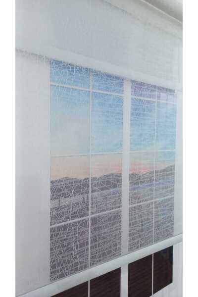 BULUT ÇİFT MEKANİZMALI BEYAZ TÜL, BEYAZ STOR PERDE