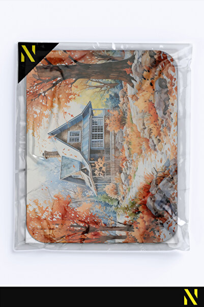 nilizma Ергономична подложка за мишка с пейзажен мотив, с неплъзгаща се основа, за дома и офиса