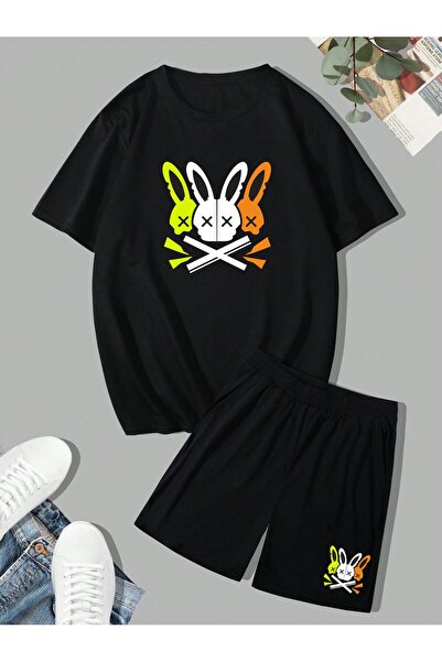 Tarzsokak طقم تي شيرت وسروال قصير الأكمام للرجال من Manfinity LEGND مطبوع علي...