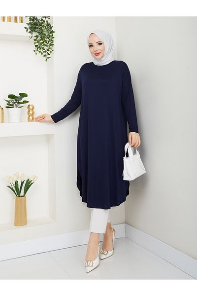 MODAMÜNASİP Wonderful Combed Oval Tunic