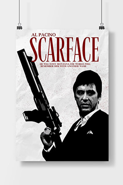 Sticksy Scarface Film Poster Çerçevesiz Duvar Posteri