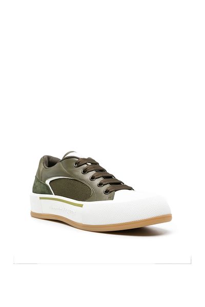 ALEXANDER MCQUEEN Deck Plimsoll Leather Sneakers