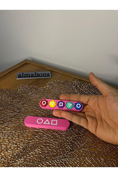 almalions Squid Game 2 - Gonggi , Beştaş 5 Taş , Kalamar Oyun Seti - Özel Kutulu - Kumlu + Anahtarlık Hediyeli