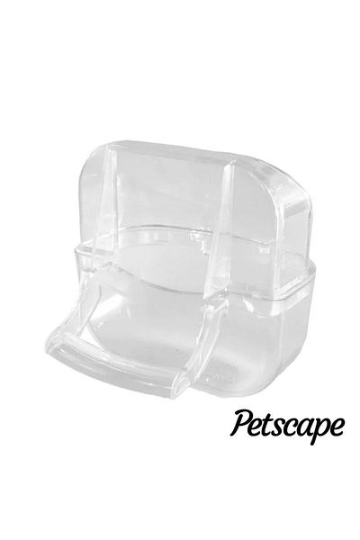 Petscape وحدة تغذية بادجي شفافة 2 قطعة