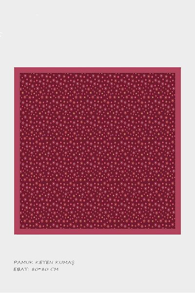 Beybium Girl's Red Flower Themed Cotton Children's Scarf 80*80cm