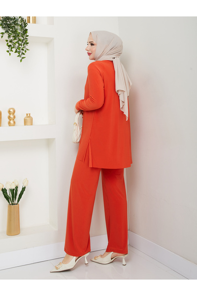 MODAMÜNASİP My Much Wanted Straight Pants Suit with Its Most Beautiful Colors