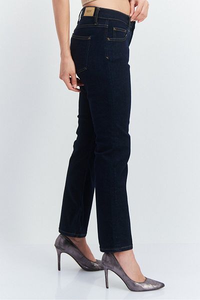 Esprit Women Regular Plain Stretchable Bootcut Jean, Navy Blue
