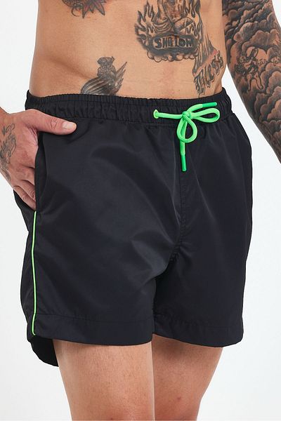 MADZEYMODA Ανδρικό σορτς μαύρης κολύμβησης Premium LS-95344