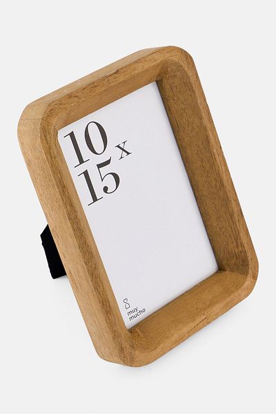 Muy Mucho Photo Frame 13 x 2,8 x 18 cm, Tan