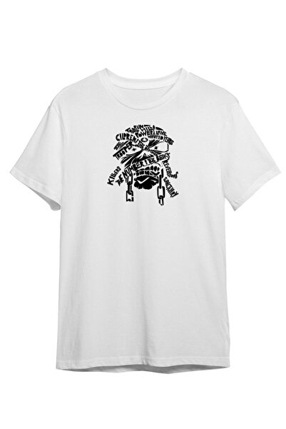 weywot Tricou unisex cu imprimeu Skull Eddie the head