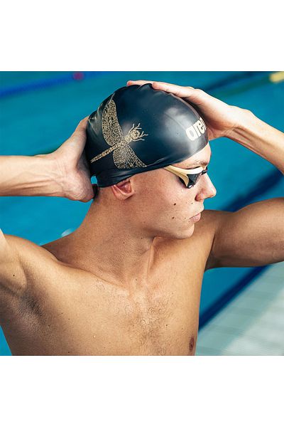 ARENA Molded Pro Ii Signature Collection Unisex Black Swimming Cap 006805800
