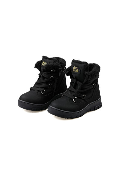 Vicco V1035603 Sports Boots Black Children's Casual Fur Shoes