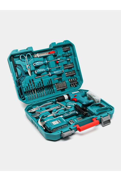 TOTAL 20V 165pcs/set Cordless Drill Kit with Tool Set
