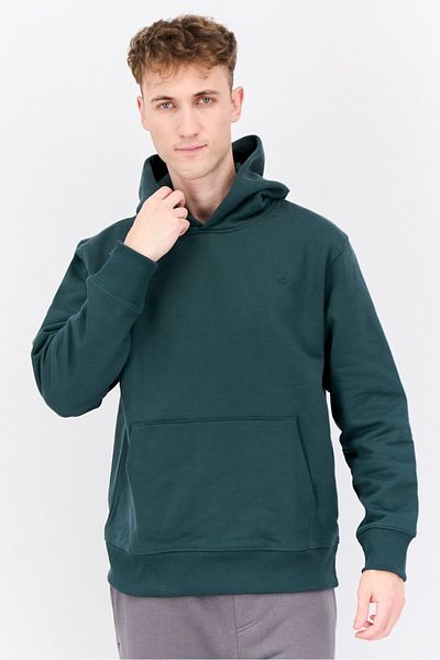 adidas Men Hooded Long Sleeve Brand Logo Hoodies, Green