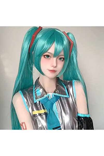 Butic Anime Cosplay Vocaloid Hatsune Miku Peruk Kawaii Anime Peruk
