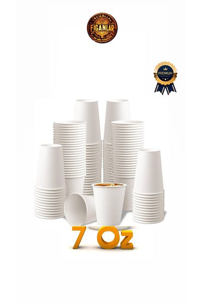 figanlar ambalaj 1St Quality 7 oz Thick Paper Cups White 3,000 Pcs